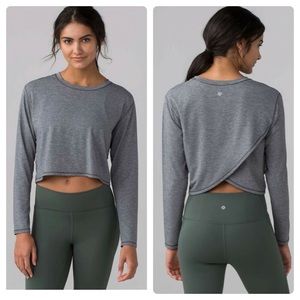 lululemon athletica Gray Long Sleeve Top
